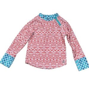 Cabana Life Kids Girls Long Sleeve Rashguard Size 7/8